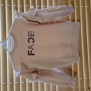 33). pre-owned *like new*girls' FACE' letter logo Crewneck Sweatshirt Size 8